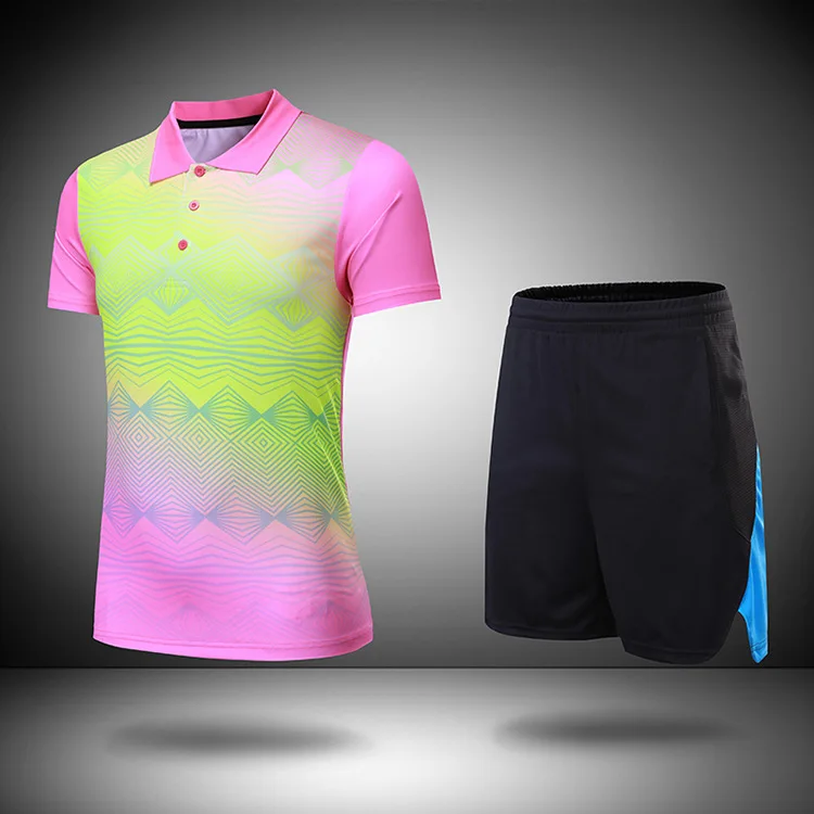 Одежда для настольного тенниса, мужской/женский костюм для бадминтона, camisetas mujer tenis, спортивный костюм, уличная спортивная одежда, тренировочная футболка для настольного тенниса