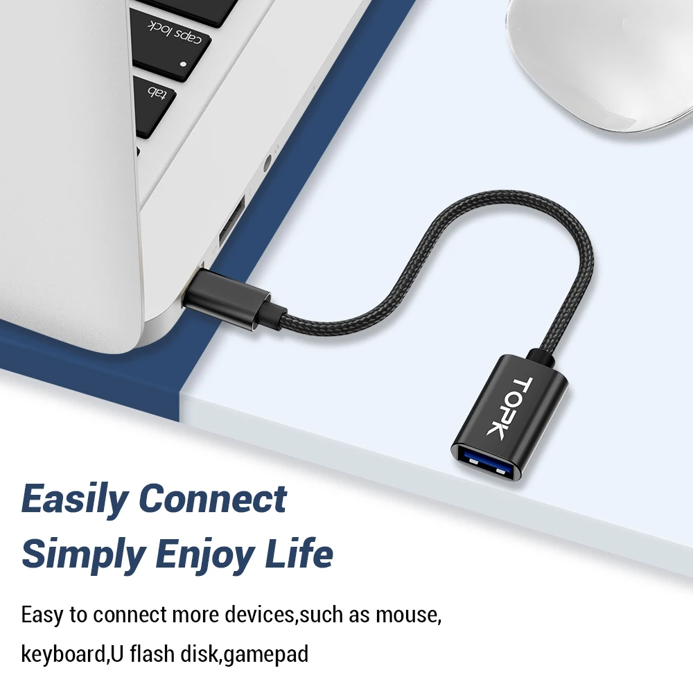TOPK Micro USB OTG кабель адаптер для samsung Xiaomi huawei разъем Android 2 0 адаптер|Переходники и