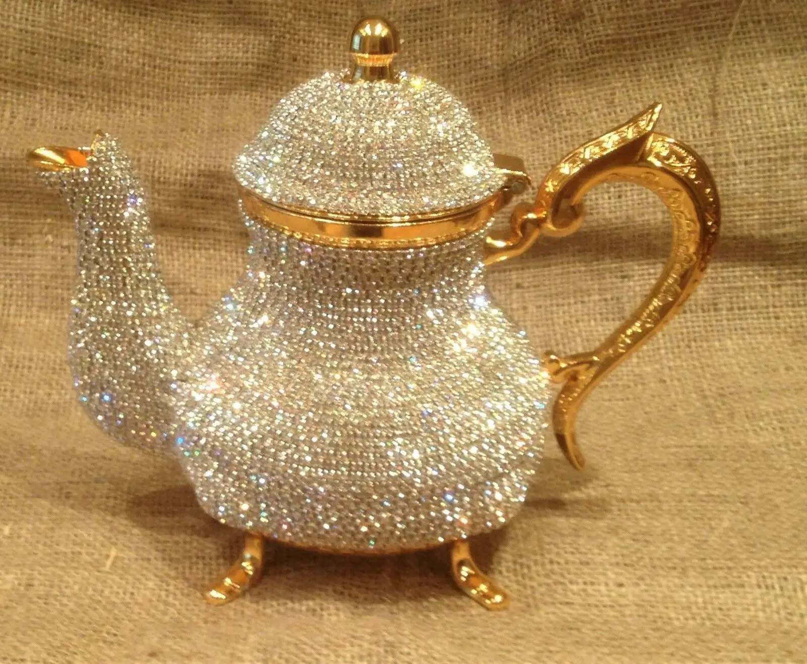 Swarovski Украшенные камни медные Чайники заварочные высокого качества ручной