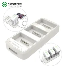 Smatree Batterie De Charge Hub pour DJI Phantom 4/4 Pro (Charge 3 Batteries Un par Un, Conversion 4 Batterie en Puissance Banque)