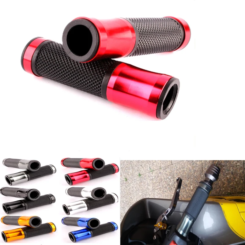 

Universal 7/8'' 22MM CNC Motorcycle handlebar grip handle bar Motorbike handlebar grips golden for kawasaki yamaha MT09 suzuki