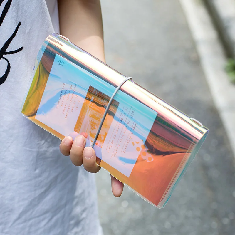 

Notebook Laser PVC Diary Travel Note Book Colorful Notepad Bullet Journal Planner Agenda Blogger Recommend drop shipping