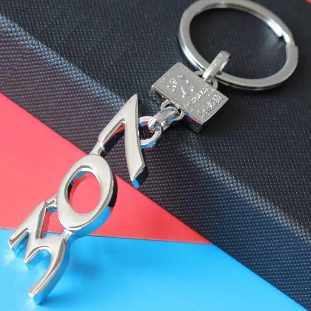 

2018 NEW arrival hot sale Car Styling Alloy Key Ring Keychain For Peugeot 307 men women unisex gift