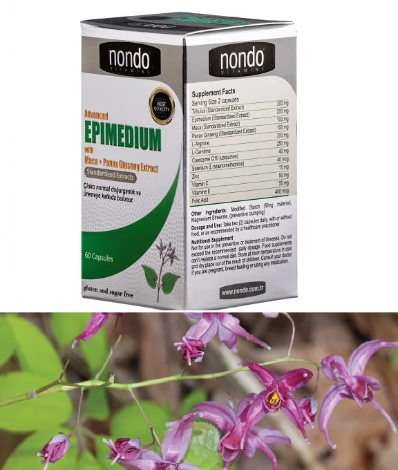 

New Organic Formula Epimedium for Men Strong Health Extract with Maca Root