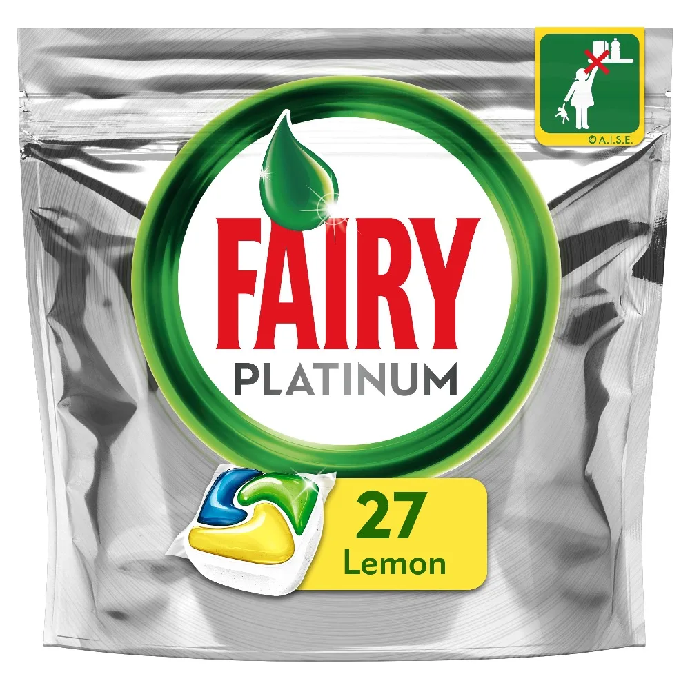 Lemon Dishwasher Tablets Fairy Platinum All in One Lemon (Pack of 27) Tableware Washing Dishes Detergents for Dishwashers Lemon Dishwasher Tablets Fairy Platinum All in One Lemon (Pack of 27) Tableware Washing Dishes Detergents for Dishwashers