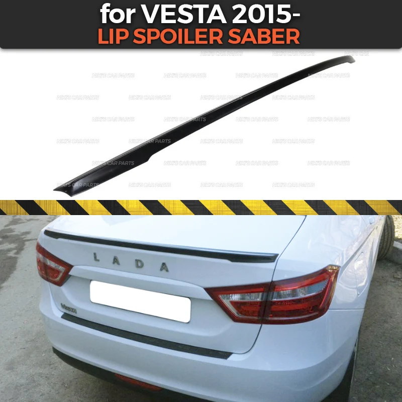 

Lip spoiler saber for Lada Vesta 2015- ABS plastic sport style car styling car accessories decoration aero dynamic racing tuning