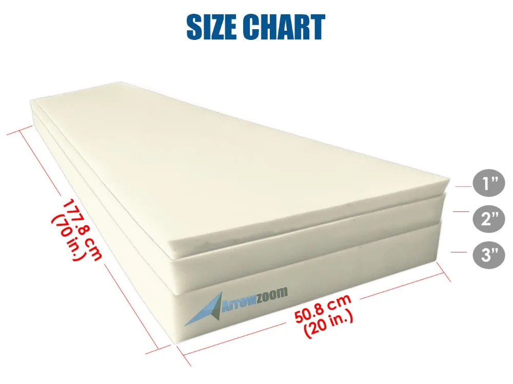 SIZE CHART 20x70 B