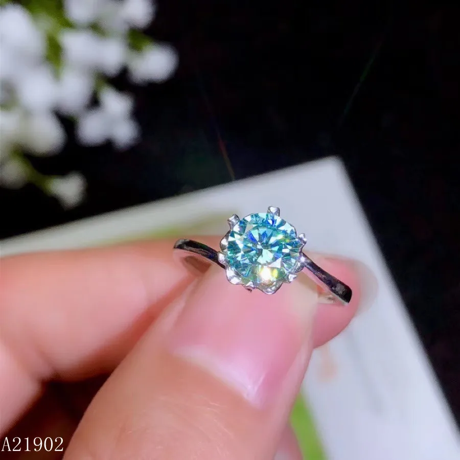 

KJJEAXCMY boutique jewelry 925 sterling silver inlaid natural diamond female ring support test 2