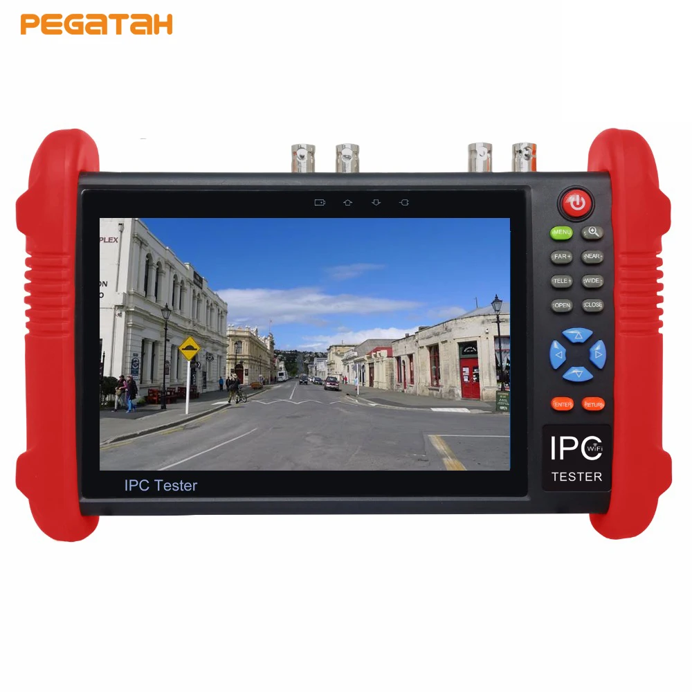 

New 7 inch 5MP AHD IP Camera tester Support 8MP TVI CVI 5MP AHD test TVI CVI AHD IP CCTV tester wifi POE Out ,security camera