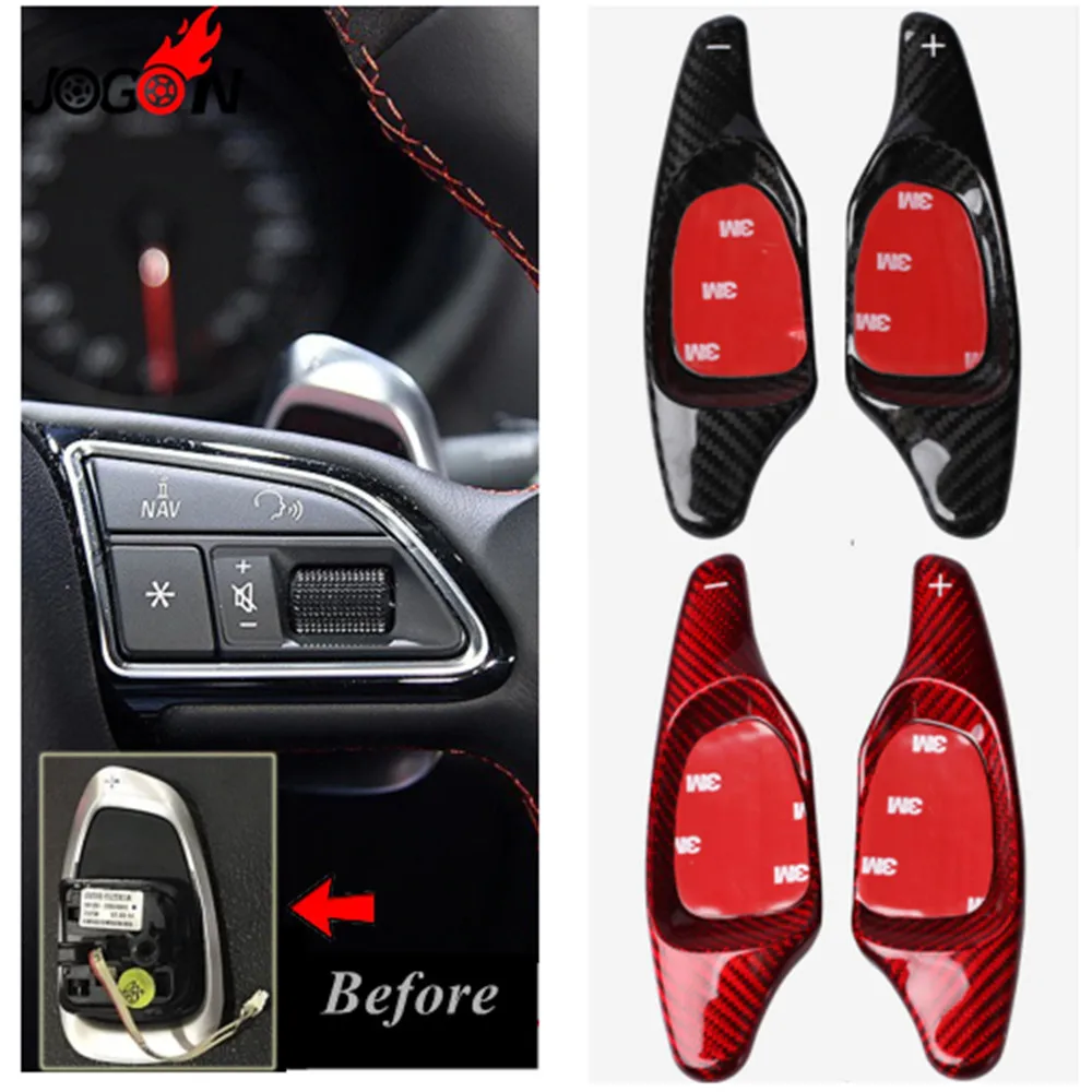 Real Carbon Fiber Steering Wheel Paddle Extension Shifter