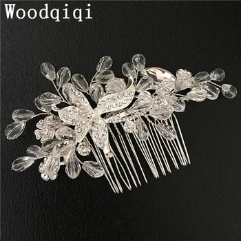 

Woodqiqi haar accessoires hair accessories for women wedding bride tiaras accesorios para el pelo hair combs jewelry noiva