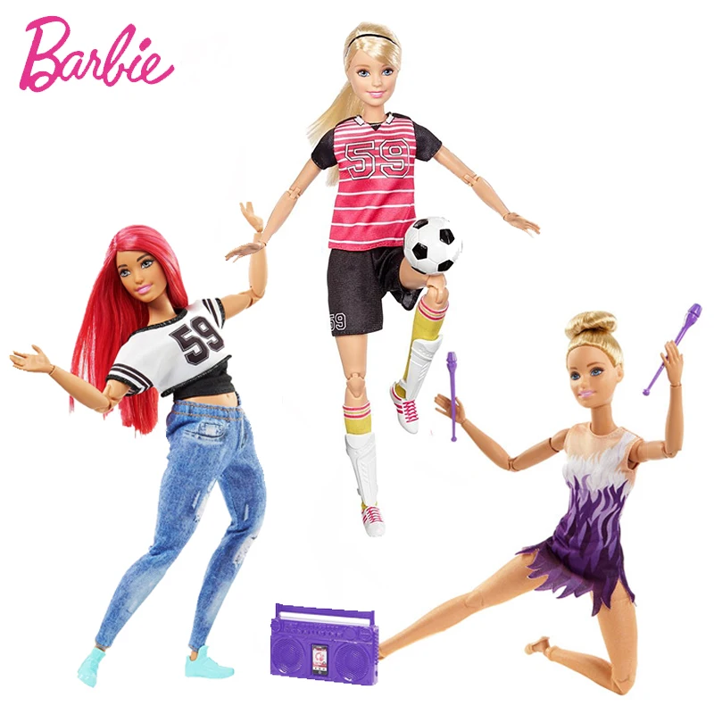 Original Barbie Brand Sport All Joints Move Set Barbie Girl Doll Toys Birthdays Girl Gifts For Kids Boneca toys for children