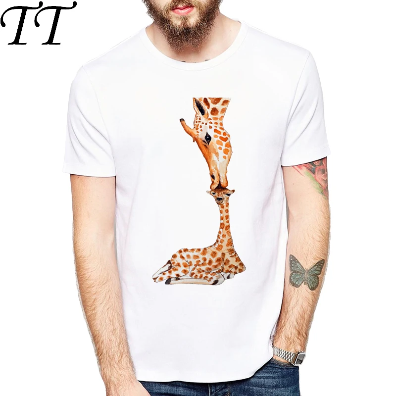 Cute Giraffe MenWomen T-Shirt Summer Fashion animal maternal love Tops Short Sleeve Printed T Shirt Novelty Tee Shirts Cute Giraffe MenWomen T-Shirt Summer Fashion animal maternal love Tops Short Sleeve Printed T Shirt Novelty Tee Shirts