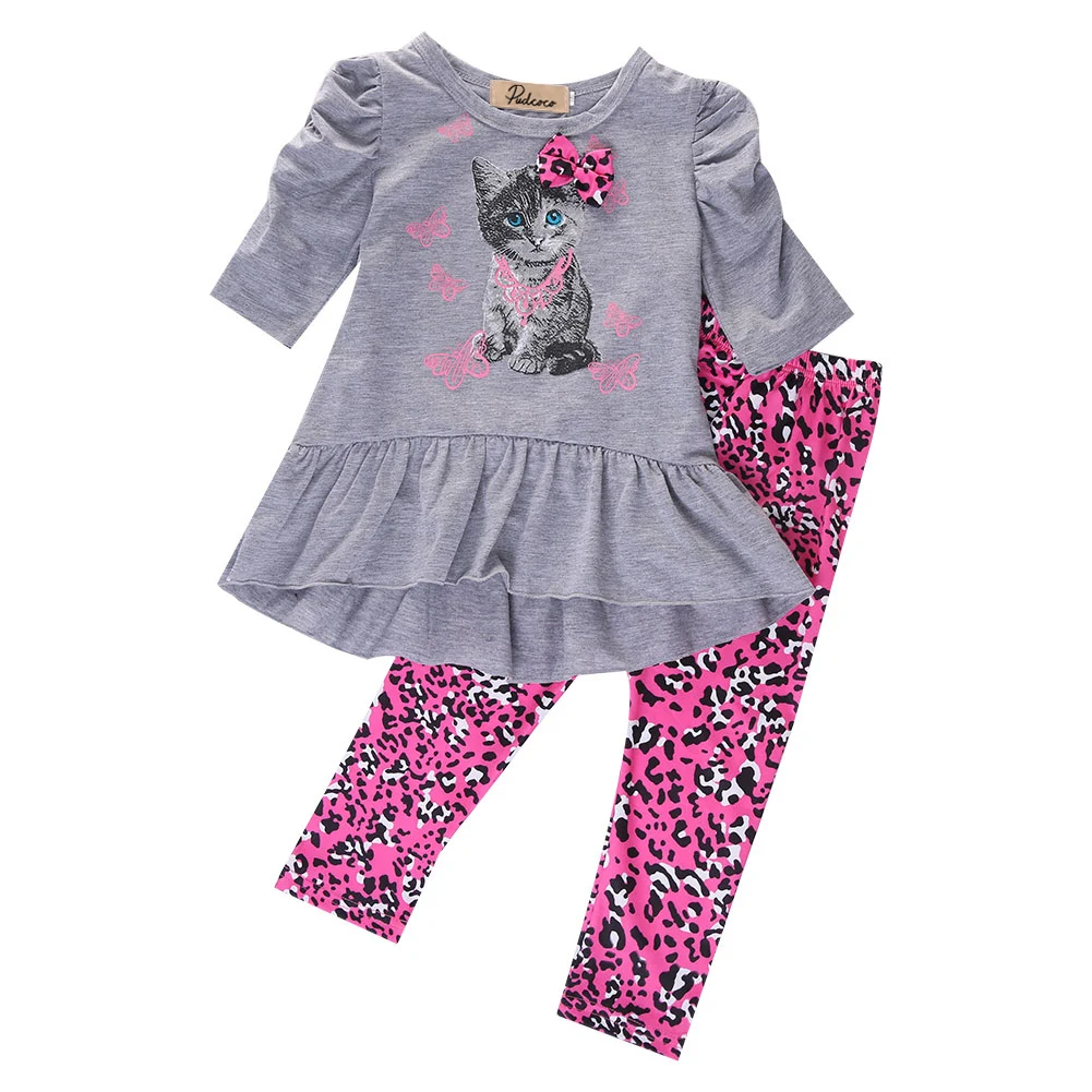Buy Emmababy Cute Cat Baby Girls Clothes Set Long