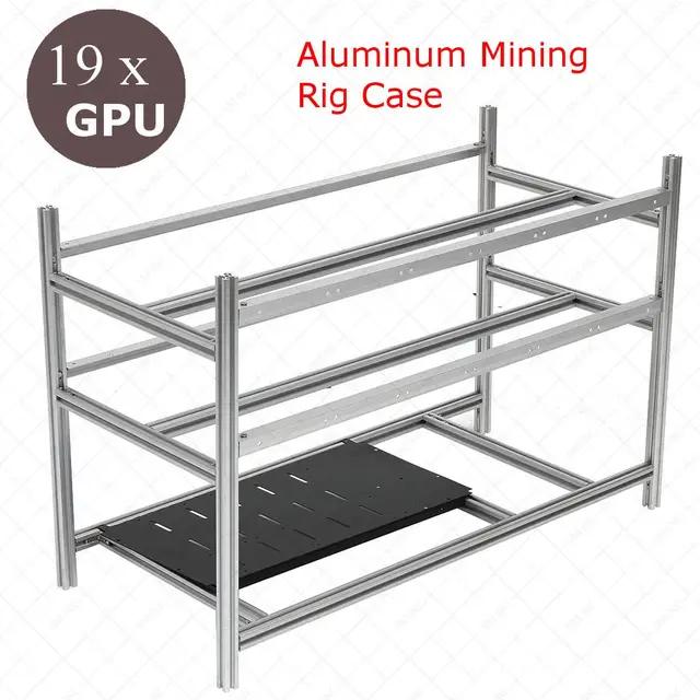 Cheap Stackable Open Air Mining Rig Frame Miner Case For 19 GPU ETC BTH 3 Power Supply New Computer Mining Case Frame Server Chassis Cheap Stackable Open Air Mining Rig Frame Miner Case For 19 GPU ETC BTH 3 Power Supply New Computer Mining Case Frame Server Chassis