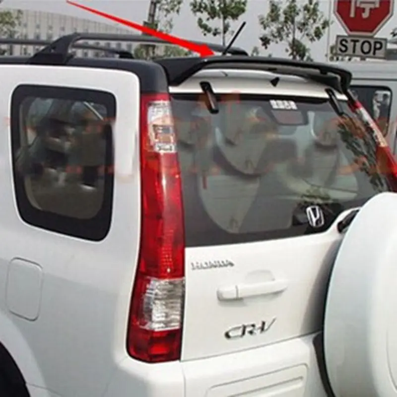 For CRV Spoiler High Quality ABS Material Car Rear Wing Primer Color