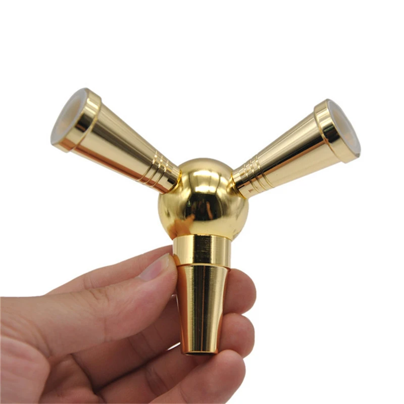 1Pcs high-grade metal hookah accessories Smoke tube transducing head Conversion distribution Hookah |
