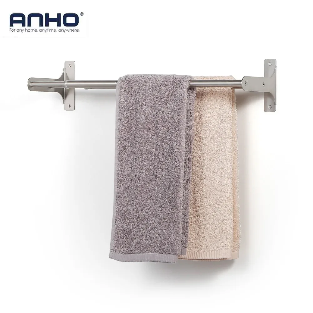 ANHO Towel Holder Stainless Steel 304 Bath Adjustable Storage Rack