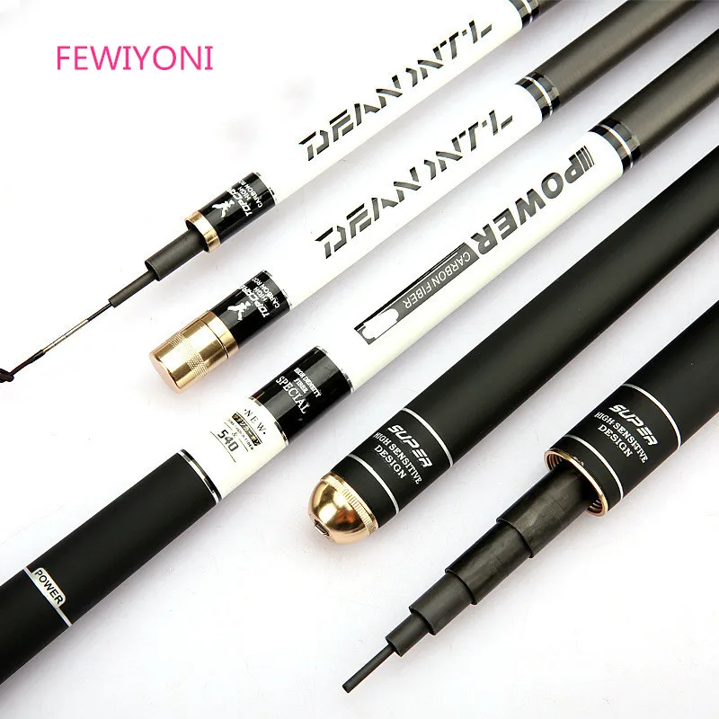 

FEWIYONI Fishing rod best-selling carbon fiber telescopic fishing rod 3.6-7.2M super hard super light fishing rod