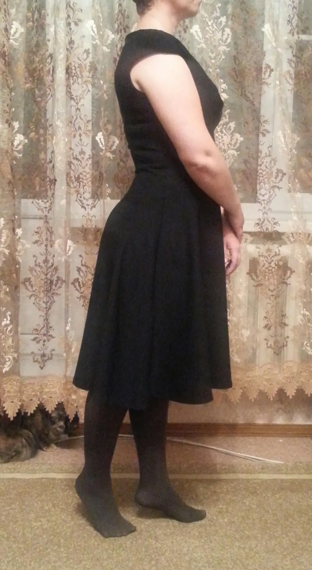Женское короткое Стильное повседневное ТРАПЕЦИЕВИДНОЕ ПЛАТЬЕ, Летние Элегантные драпированные вечерние платья с рюшами, черные платья с плиссировкой HA067