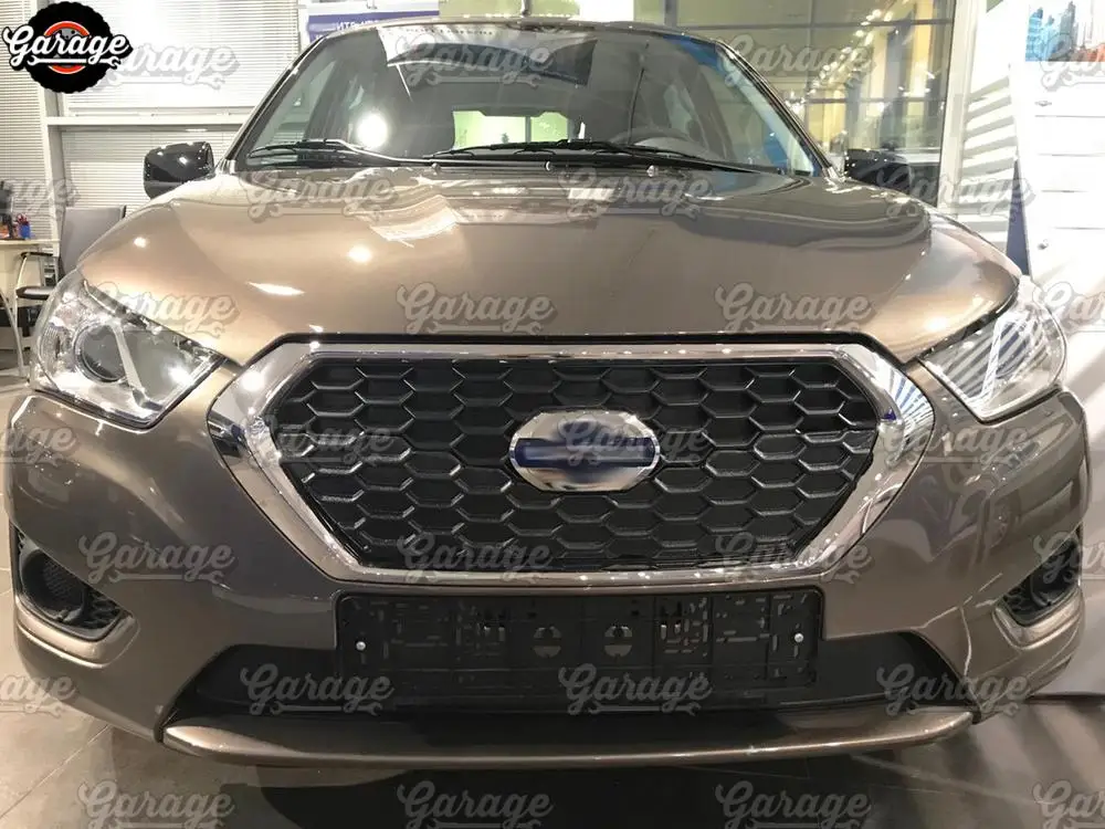 Зимние шапки чехол для Datsun Mi DO /On 2014 2019 на решетку радиатора и бампер ABS
