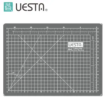 

Gray 3.0mm Rectangle Self Healing 5 Layers PVC Cutting Mat A4 30x22 cm 12x9 inch