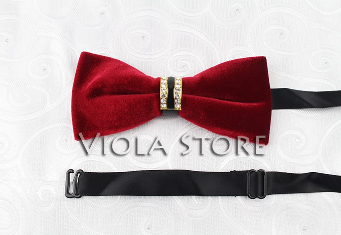 Elegant Velvet Bowtie Metal Leather Glossy Women&Men Butterfly Party Wedding Dress Tuxedo Accessory Formal Gift Bow Tie 20Colors