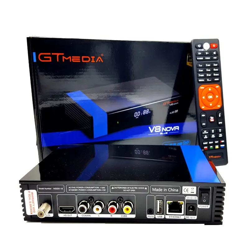 GTMedia V8 Nova Blue DVB-S2 H.265 декодер спутниковый приемник+ 1 год CCcam 4 clines встроенный wifi AVS цифровой ТВ-бокс