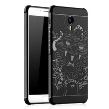 Для Meizu m3 Макс, Meizu m3e Чехол Благоприятный Дракон Рисунок Падение доказательство Отпечаток ТПУ Shell для Meizu m3 Макс