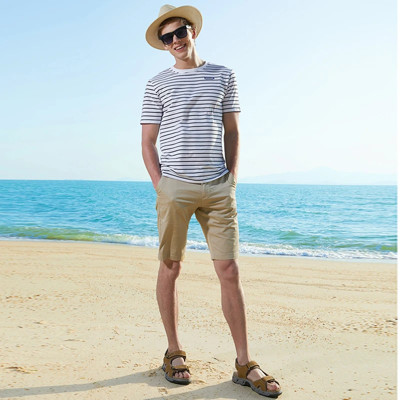 CAMEL Summer New Men's Sandals Beach Shoes Trend Genuine Leather Outdoor Breathable Men's Casual Shoes sandalias hombre CAMEL Summer New Men's Sandals Beach Shoes Trend Genuine Leather Outdoor Breathable Men's Casual Shoes sandalias hombre