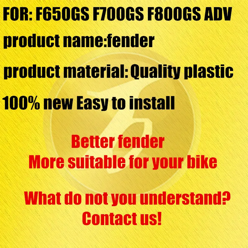 Motorcycle accessories modification Thailand Germany ABS rear fender Fit For BMW F650GS F700GS F800GS ADV Rear fender