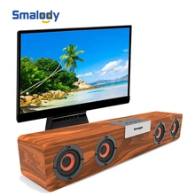 Smalody SL-90H 20 Вт ТВ Саундбар беспроводной Bluetooth Dpeaker деревянный стерео бас портативный сабвуфер ПК компьютер Бумбокс fm-радио