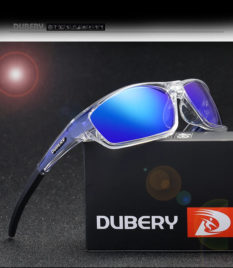 

DUBERY Brand Design Polarized Sunglasses Men Driver Shades Male Vintage Sun Glasses For Men Retro Colorful UV400 Oculos Small