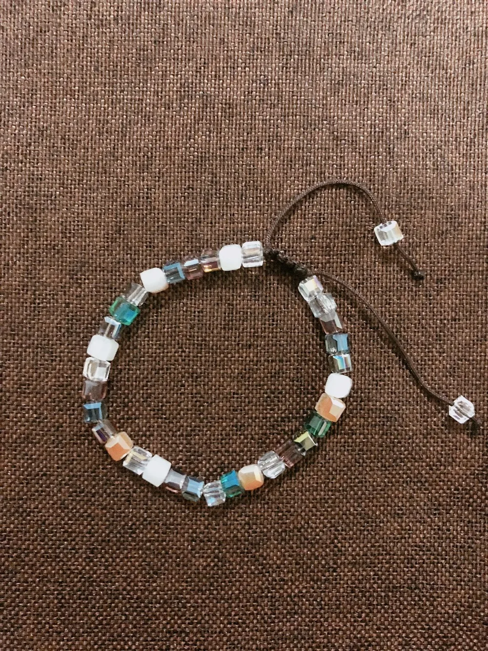 

mix color square crystal cheap bracelet draop shipping from china