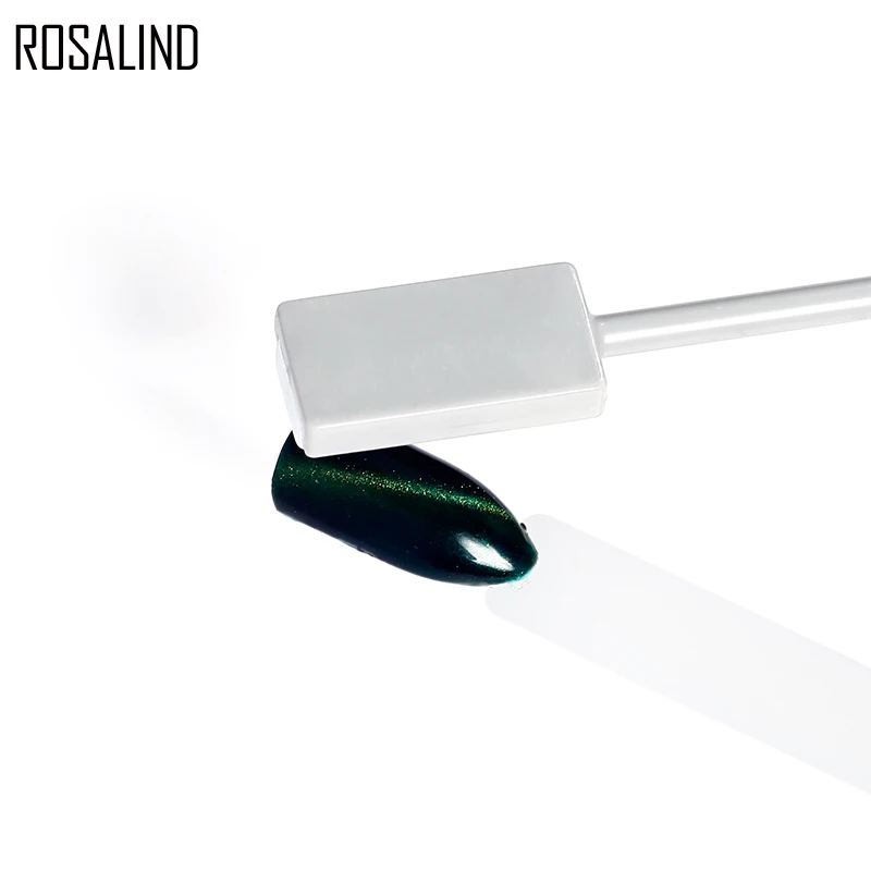Двухсторонний Гель лак для кошачий глаз ROSALIND магнитный стикер с сильным эффектом