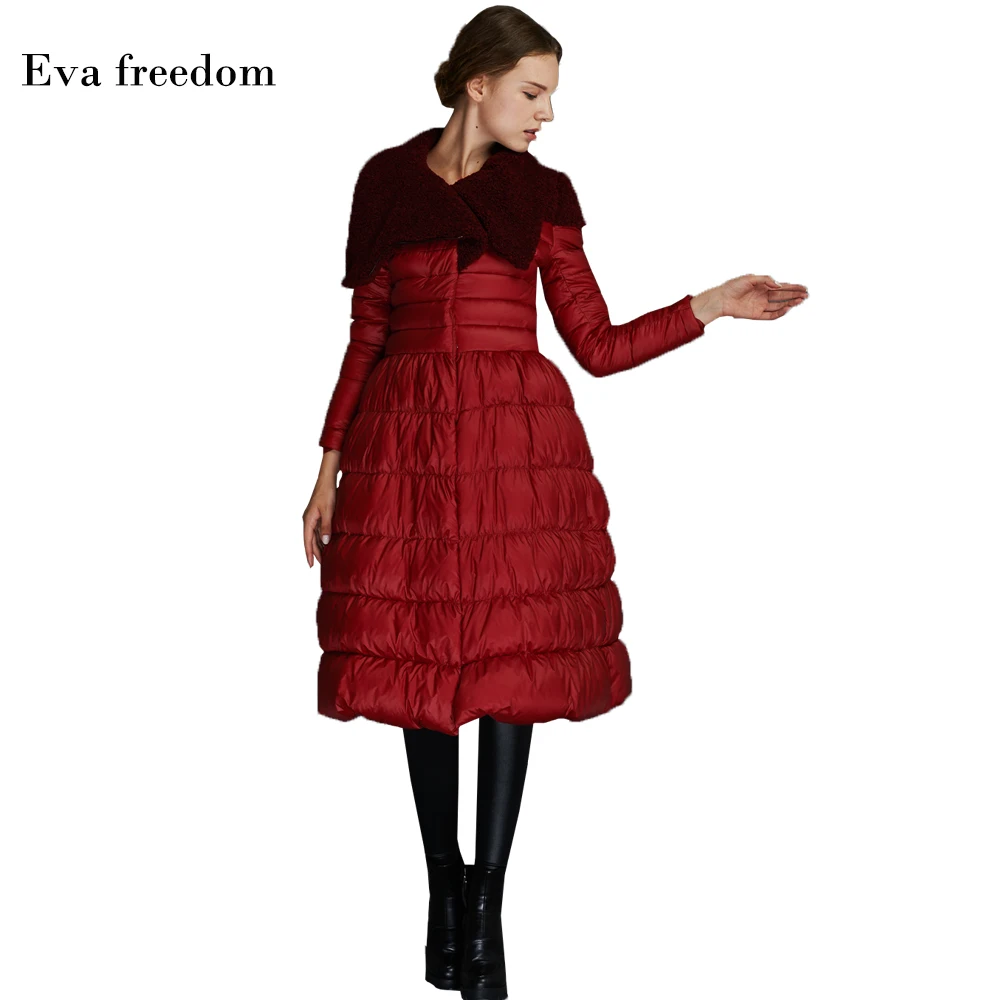 2018 оригинальная зимняя Дамская мода женская имитация ягненка длинная стильная