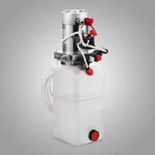 12 В гидравлический насос двойного действия гидравлическая мощность с дистанционным 6 кварт пластиковый гидравлический насос бак для сброса Tuck разгрузки