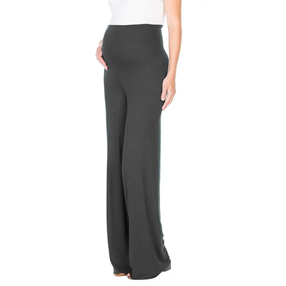 

Maternity Pants Women's Maternity Pregnancy Comfort High Waisted Tummy 2019 New Pants Solid Trousers ropa premama embarazadas