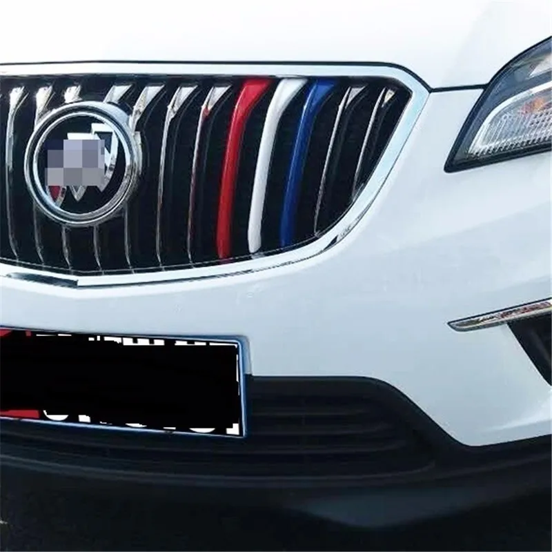 

Front Grille exterior promote modified automovil chromium covers parts trim protecter decoration car styling FOR Buick Envision