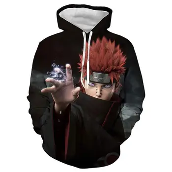 

Out Fashion Streetwear Cartoon 3D Naruto Hoodies Sweatshirts Men Women Orange Black Hoodie Naruto Jacket Coat