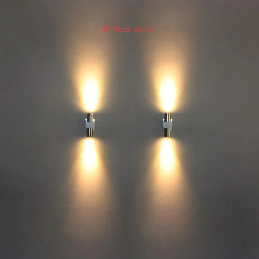 1W 2W 4W современный светодиодный настенный светильник AC100V/220V алюминиевый декор