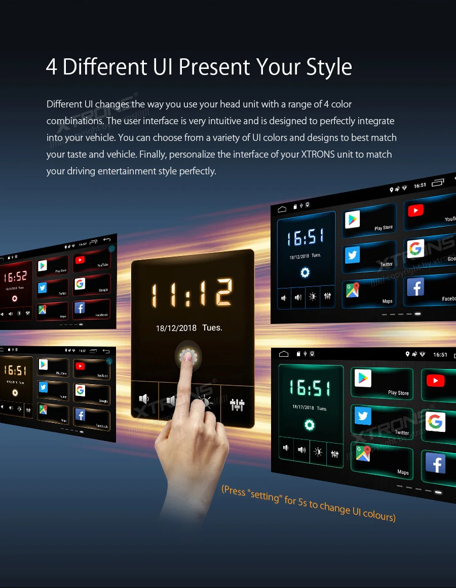 Top XTRONS Universal 10.1" Head Unit Android 8.1 Car Multimedia Player Radio Stereos 1080P Video Steering wheel GPS RCA OBD NO DVD 7 Top XTRONS Universal 10.1" Head Unit Android 8.1 Car Multimedia Player Radio Stereos 1080P Video Steering wheel GPS RCA OBD NO DVD 7