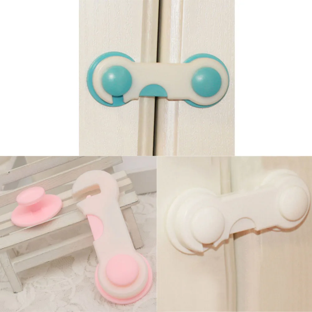 

1 PC Children Drawer Cupboard Refrigerator Door Desk Plastic Protection Locking Baby Kids Straps Safety Cabinet Locks