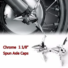 Chrome Gesponnen Blade Spinning Vooras Cap Moer Cover Voor Harley 2008 2017 Touring Softail Dyna Sportster 883 1200