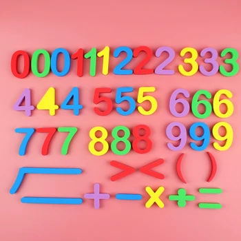 

39pcs Mix Color Number Mathematics Symbol EVA Soft Alphabet Refrigerator Magnetic Sticker for Whiteboard Gadget Early education