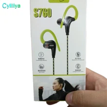 S760 высокое качество пенополиуретановый вкладыш Хэндс фри стерео Спорт реальный супер бас наушники с защитой от пота музыкальные наушники с микрофоном для samsung