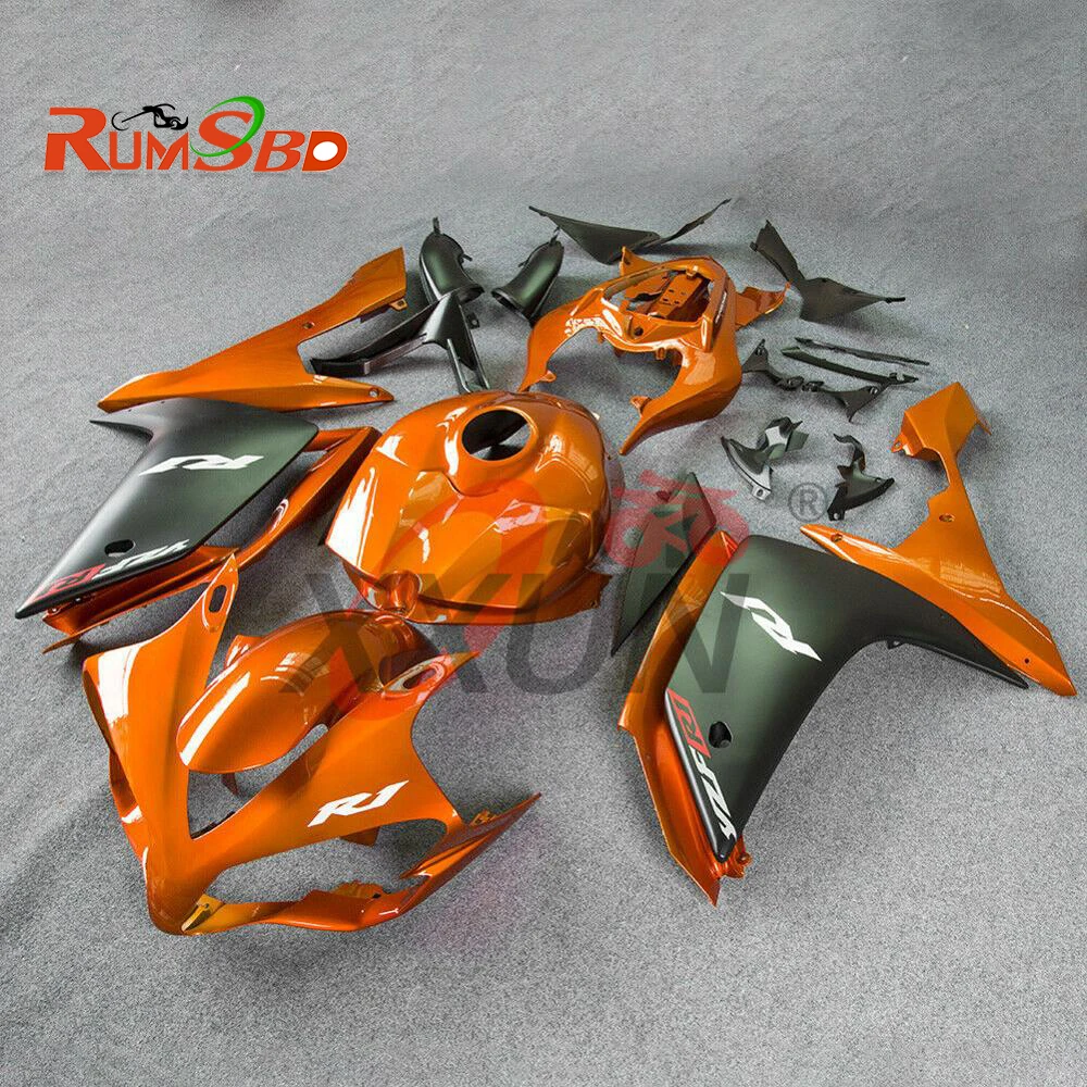 

Injection Fairing for Yamaha YZF R1 YZF-R1 1000 2007 2008 Complete Full Bodywork Kit Plastic Motorcycle Accessories Orange Black