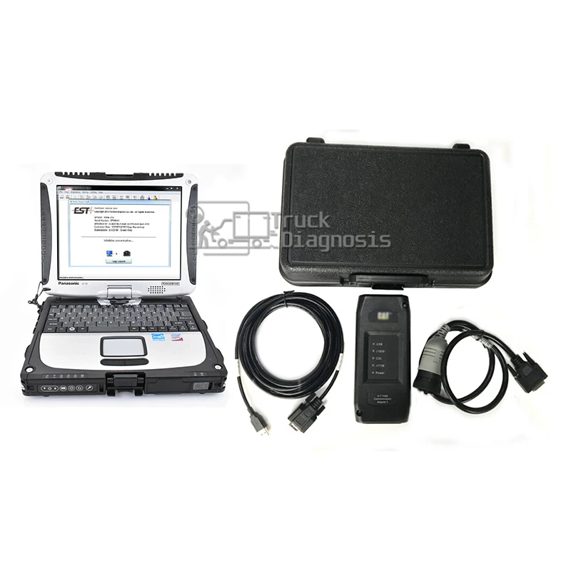 

Toughbook CF52 laptop ET3 communication com3 adapter with SIS flash Construction truck diagnostic tool