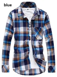Корейская мужская рубашка из чистого хлопка шлифовальный сетки