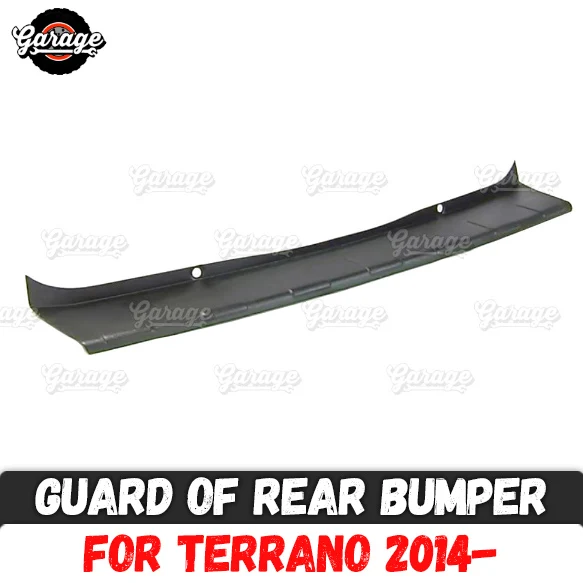 

Guard of rear bumper case for Nissan Terrano 2014- ABS plastic accessories protective plate of scratches car styling tuning